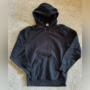 J. Crew 14oz fleece hoodie. Black size medium tall
